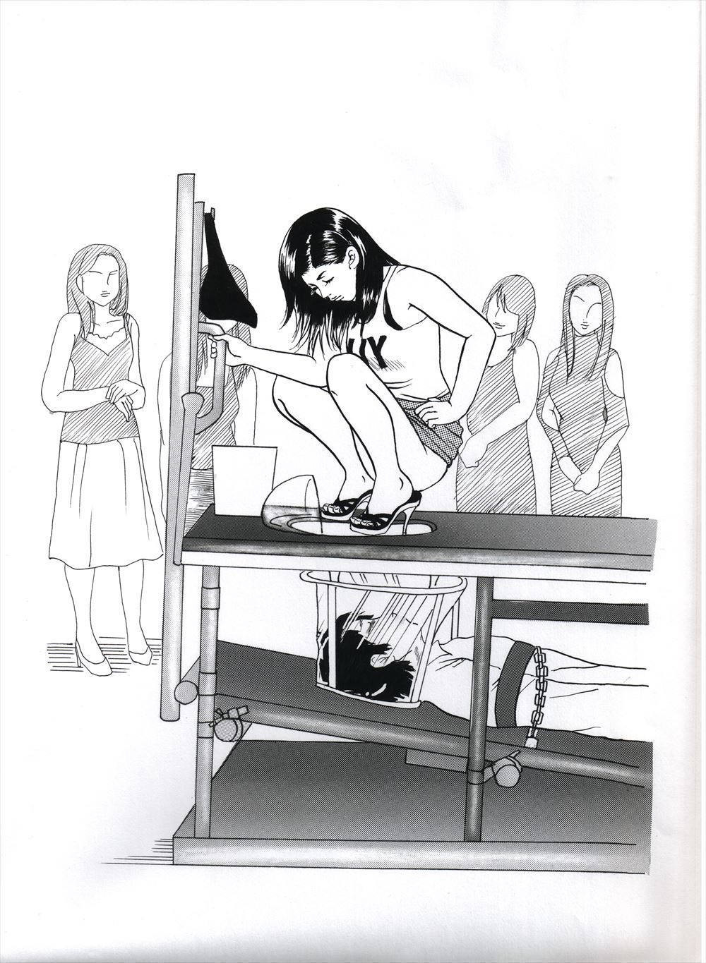 Туалетная рабыня аниме комикс